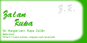 zalan rupa business card